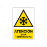 Rótulo de Atención - Atención Baja Temperatura | Cod. AD- 20